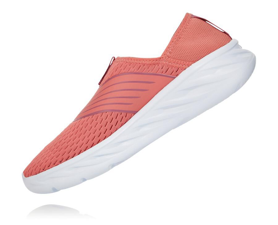 Hoka One One Sandalet Kadın Turuncu/Beyaz - Ora Recovery - CT7046281